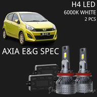 [PERODUA] Axia 2PCS Car LED Headlight Foglight Bulb Hi/Lo Beam Headlamp H4 H8/H11 Lampu Depan Kereta