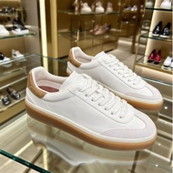 LP Classic White Shoes Round Toe Women's Shoes Casual Sports Sneakers German Training Shoes Flat Lac