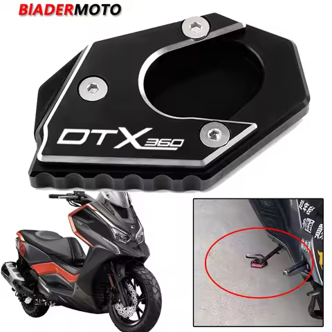 2023 New With Logo "DTX360" Fit For KYMCO DTX360 DTX 360 Motorcycle Accessories Kickstand Extension 