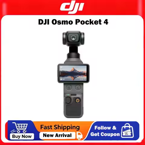 100% Original DJI Osmo Pocket 4 Camera Combo107GB Built-In Storage & 800MB/s Transfer 1" CMOS & 4K/2