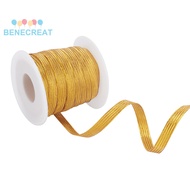 1set 20M Sparkle Flat Elastic Band Webbing Garment Sewing Accessories Goldenrod 8mm about 21.87 Yard