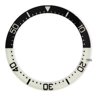 Watch Accessories GI1628 SKX013 Flat Glass Bezel Insert - Lumed - Black/White