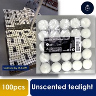 SG Home Mall [100pcs] iKea Tealight candle Unscented tealight