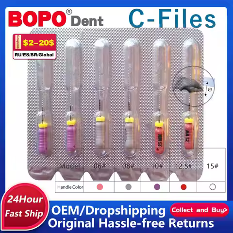 Dental C+ Files 25/21mm Endodontic Needle Pilot Stainless Steel C File 6# 8#10# 12.5# 15# Root Canal