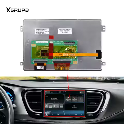 7" LCD With Touch Screen C070EAT01.0 For Uconnect Radios VP2 2018-2022 Navigation Car LCD Display