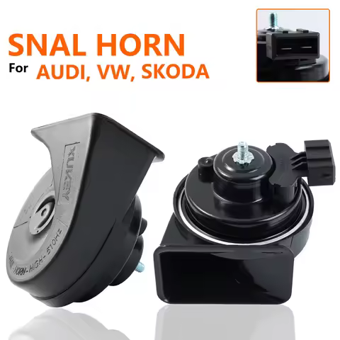 Pair of 12V 120db Twin Tone Snail Horn For Skoda Octavia 1U Fabia 6Y Superb Audi A4 B5 A3 8L VW Pass