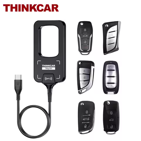 THINKCAR TKEY101 Universal Car Key Programmer 6 Remote Keys IMMO Anti-theft Matching Work with THINK