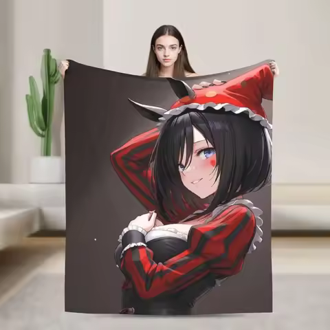Eishin Flash Uma Musume Pretty Derby Waifu Festive Spotlight Beauty Warm Flannel Throw Blanket for G