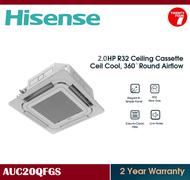 [ Delivered by Seller ] HISENSE 2.0HP Ceiling Cassette / Air Conditioner / Aircond / Air Cond R32 中央空调 (2.0HP) AUC20QFGS