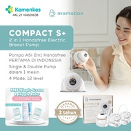 MOMABAE – COMPACT S+  – 2 IN 1 Handsfree Breast Pump / Pompa ASI Elektrik / Breast Pump Electric / P