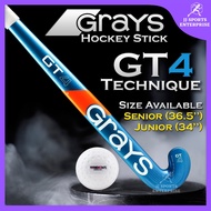 Grays Composite Hockey Stick GT4 (Blue) Grays Kayu Hoki Trident Dimple Hockey Ball Grays Hockey Bag 