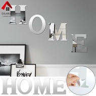 3D Home Letter Sign Décor Acrylic Home Sign Mirror Wall Art Creative DIY Wall Sticker Decal  SHOPCYC0092