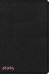 1709.CSB Large Print Compact Reference Bible, Black Leathertouch