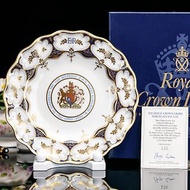 皇室尊享Royal Crown Derby女王1996年生日紀念限量骨瓷裝飾盤