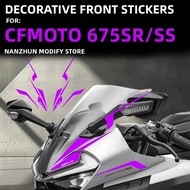 For CFMOTO 675SR 675SS  675SR-R Motorcycle Front Fairing Side Stickers Decals Stripe Decal CFMOTO Ac