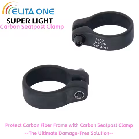 ELITA ONE Carbon Seat Posts Clamp 31.8/34.9mm 10g Bicycle Seatposts Clamps MTB Road Bike Parts