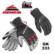 BENKIA GK333 Premium Leather Riding Gloves Sarung Tangan Kulit Motor Glove Motorcycle Biker Rider