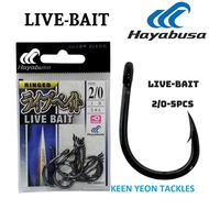 HAYABUSA LIVE-BAIT RINGED HOOK (571)