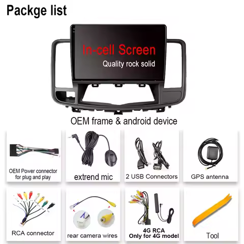 2K Incell Screen Android 14 For Nissan Teana J32 Maxima 2008 - 2013 Multimedia Navigation GPS Radio 