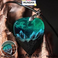 MUNDAN Guitar Pick Necklace, Presents Resin Resin Guitar Pick, Retro Heart Necklace Handmade Heart M