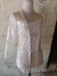 kebaya brokat kain tile model kutu baru