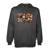 街霸V炭灰/寶藍連帽衛衣(街頭霸王/快打旋風/Street Fighter系列)