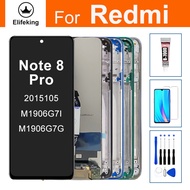 6.53 lcd cho Xiaomi Redmi Note 8 Pro 2015105 m1906g7i m1906g7g Bộ lắp ráp Bộ số hóa cảm ứng thay thế