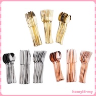 [HomyldfMY] 6 Set Home Cutlery Set Forks Spoons Knifes Events, Parties,