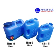 Slim 10liters, 6Liters and 3Liters Water Gallon
