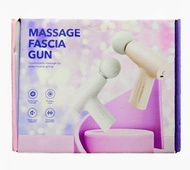 白色電動震動筋膜槍FASCIAL GUN筋絡按摩槍TYPE C充電3檔模式Massage Gun電動按摩棒按摩器electric massage stick