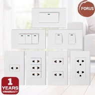 SWITCH OUTLET 1 GANG 2 GANG 3 GANG Power socket 1way 2way 3way switch switch with LED ROYU
