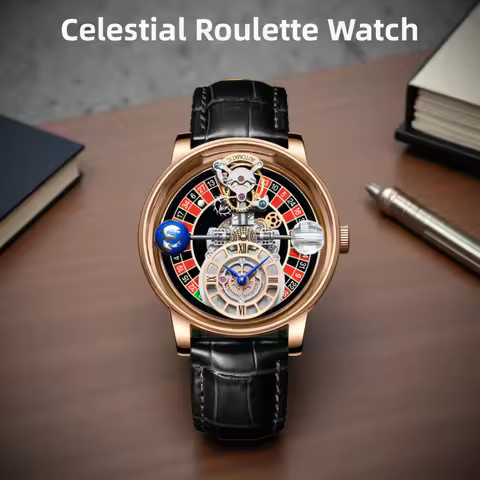PINDU Upgraded Version Pindu Russian Roulette Celestial Series Quartz Watch Men's Astronomical Casin
