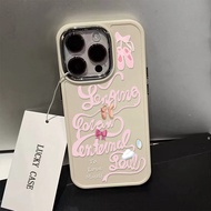 Luscious Pink Ballet Shoe Pattern Phone Case Compatible for IPhone11 12 13 14 15 Pro Max 7 8 Plus X XR XS MAX SE 2020 Luxury Soft Shockproof Case