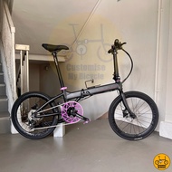 ⚫️🟣 Crius Master 22” 𝗠𝗥𝗧/𝗕𝘂𝘀-𝗳𝗿𝗶𝗲𝗻𝗱𝗹𝘆 14 Freebie 𝗟𝗶𝗴𝗵𝘁𝘄𝗲𝗶𝗴𝗵𝘁 Folding Foldable Bicycle Bike Fold Shimano Birdy 451 Fnhon