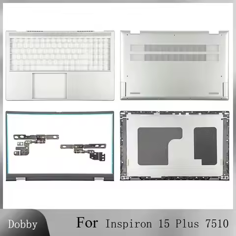 Laptop Parts For Inspiron 15 Plus 7510 LCD Back Cover Bezel Palmrest Bottom Case Hinges Notebook Cas