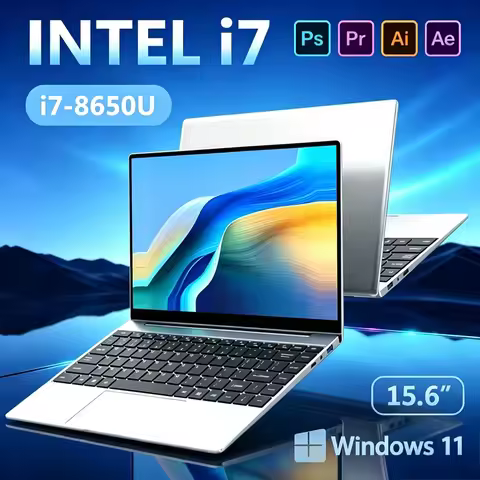 15.6 Inch Full HD IPS Laptop 120Hz Screen Intel Core I7-8650U 32GB RAM 2TB SSD Backlit Keyboard Long