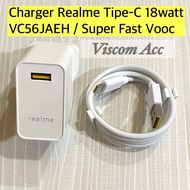 Realme Type C Charger 18watt VC56JAEH Super Fast Vooc/ realme type c charger/ usb c/ Oppo type c cha