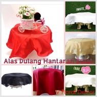 Kain Dulang/Lapik Dulang/Alas Dulang/Alas Dulang Hantaran/Kain Satin/Kain Bulat/Alas Tray/Alas Perkahwinan