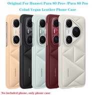 Original For Huawei Pura 80 Pro+ Pura 80 Pro Cloud Vegan Leather Phone Case For Huawei Original Hand