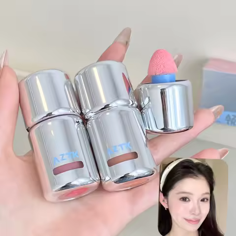 AZTK Liquid Jello Blusher Powder JC04 Mirror Moisturizing Cheek Blush Brightening Flawless Highlight