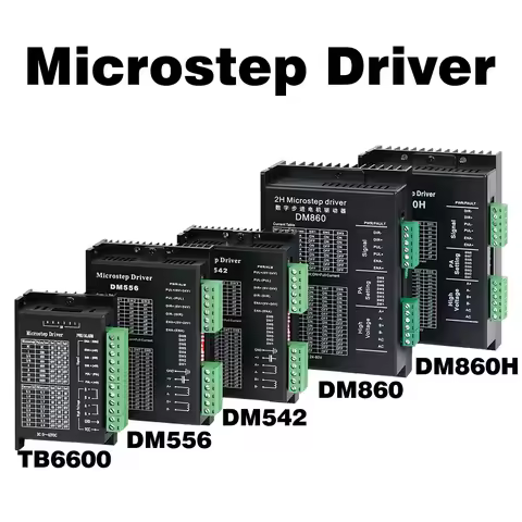 Microstep Driver TB6600 DM542 DM556 DM860 DM860H Driver Controller Microstep Motor Sem Escova Escudo