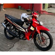 STRIPING STIKER LIST YAMAHA FIZR TAHUN 2003 HITAM MERAH FIZ R SPORTY F1ZR FIZR FISR MERAH