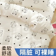 初医生（Dr.Chu）一次性三件套单人床单被罩枕套加厚隔脏睡袋旅行用品酒店游防脏【玩具熊】