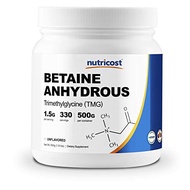 Nutricost Betaine Anhydrous Trimethylglycine (TMG) Powder 500 Grams -- Free Shipping