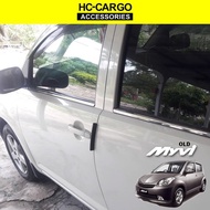 PERODUA MYVI 2005 -2010 door lining chrome / door belt moulding / Lining chrome tingkap / sporty chr