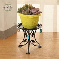 Mini Countertop Plant Stand Metal Potted Plant, Decorative Flower Pot Rack Indoor Outdoor Bracket