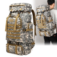 80L Large Bag Men Large Capacity Camping Backpack Backpack Outdoor Hiking Bag Lightweight Waterproof