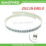 50PCS 2512 SMD Resistor 1% alloy resistor 0.001R 0.001 ohm 1mR R001 2W IGMOPNRQ