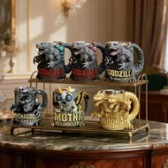 New Godzilla 70th Anniversary Resin Mug Godzilla Ghidorah Mothra Water Cup Godzilla 70th Anniversary
