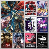 A-Arcane S-Season 2 Jinx VI Vintage Poster HD Home Decor Sticky Wall Waterproof Home Living Room Bar